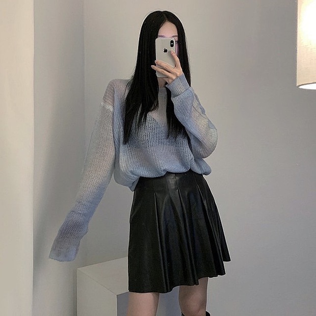 Diện chân váy da là có ngay vẻ ngoài xịn mịn hơn chị hơn em, hội mê chân váy hãy vào xem ngay - Ảnh 7.