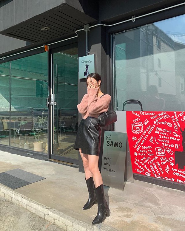 Diện chân váy da là có ngay vẻ ngoài xịn mịn hơn chị hơn em, hội mê chân váy hãy vào xem ngay - Ảnh 5.