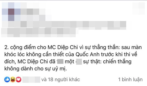 Chung kết Đường lên đỉnh Olympia: MC Diệp Chi được dân mạng khen tới tấp vì pha xử lý màn khóc lóc của thí sinh Quốc Anh trong phần thi Về đích - Ảnh 3.