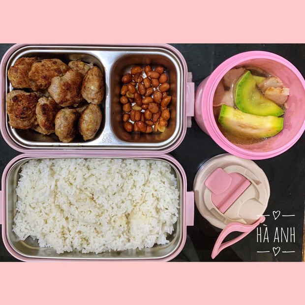 Cô nàng chuẩn bị cơm hộp mỗi ngày để ăn cùng đồng nghiệp nam, chồng không ghen mà còn phụ một tay - Ảnh 2.