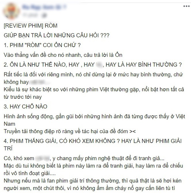 MXH bùng nổ vì Ròm: Nô nức khen phim siêu xịn nhưng vẫn bắt bẻ vụ luận đề chưa đúng chuyên môn nha! - Ảnh 8.