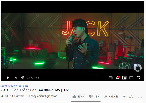 Jack chính thức vượt Rap Việt, đạt top 1 trending YouTube sau 16 tiếng, tiện thể gom luôn 28 lần chạm nóc HOT14 Realtime liên tiếp! - Ảnh 3.
