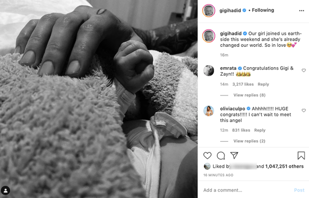 HOT: Công chúa đầu lòng nhà Gigi Hadid - Zayn Malik chính thức chào đời, cặp bố mẹ hot nhất Hollywood gây nổ MXH chỉ trong 10 phút - Ảnh 4.