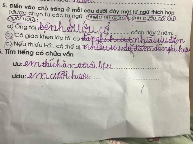 Học sinh lớp 1 điền thành ngữ đến cô giáo cũng không ngờ lầy đến thế, câu cuối còn được khen hay hơn cả bản gốc - Ảnh 7.