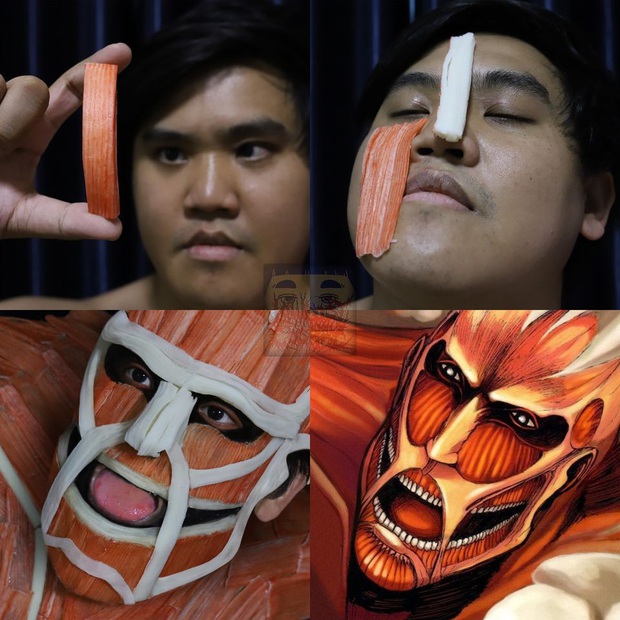 Lấy đồ ăn đắp lên người rồi “biến hình” thành vạn vật trên đời, “thánh cosplay” Thái Lan khiến cả thế giới chắp tay bái phục - Ảnh 18.