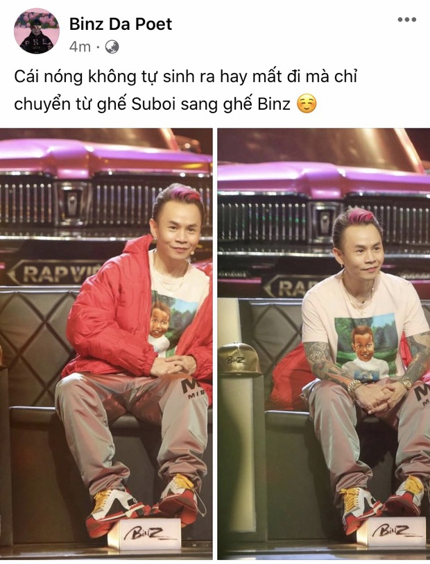 Cái nóng chuyển từ ghế Suboi sang Binz mất rồi, set đồ hôm nay ngốt quá đi thôi! - Ảnh 1. Cái nóng chuyển từ ghế Suboi sang Binz mất rồi, set đồ hôm nay ngốt quá đi thôi! - Ảnh 1.