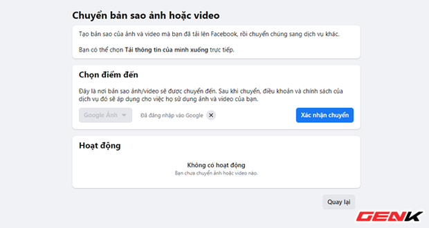 Cách chuyển toàn bộ ảnh từ Facebook sang Google Photos để phòng trường hợp bị khóa tài khoản - Ảnh 10.