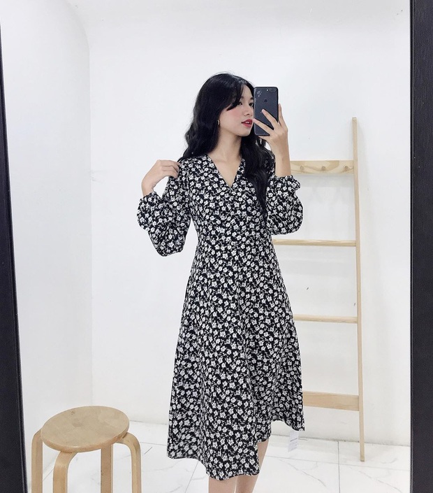 Để mặc đẹp không trượt phát nào thì nhất định phải sắm váy hoa nhí dài tay, diện dịp giao mùa là chuẩn bài - Ảnh 11.
