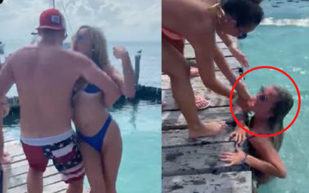 Video: Chàng trai bất ngờ xô ngã người yêu xuống hồ nuôi cá sấu, dân mạng đổ xô vào khuyên chia tay ngay và động thái của nữ chính - Ảnh 1.