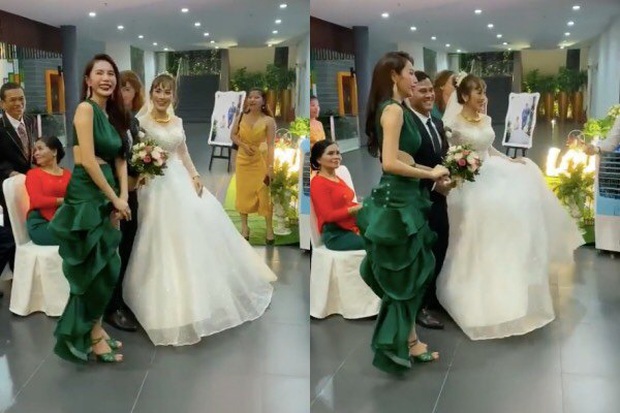 Thủy Tiên diện đầm đuôi cá chiếm luôn spotlight của cô dâu, tưởng bị ném đá ai ngờ lại được khen ngợi hết lời - Ảnh 2. Thủy Tiên diện đầm đuôi cá chiếm luôn spotlight của cô dâu, tưởng bị ném đá ai ngờ lại được khen ngợi hết lời - Ảnh 2.