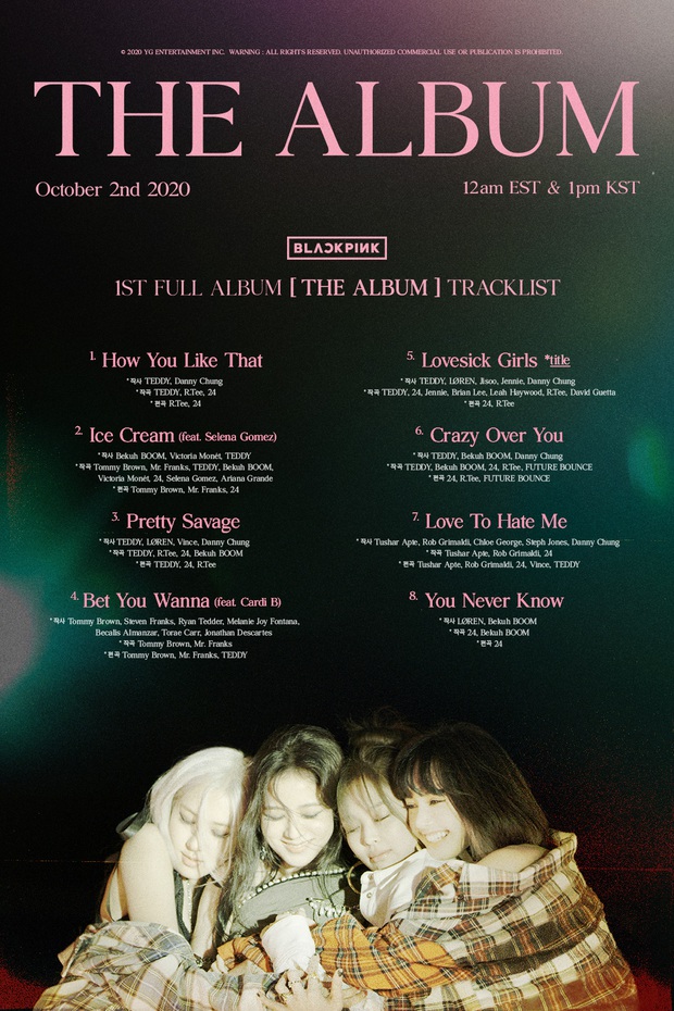 BLACKPINK tung tracklist của THE ALBUM: Jisoo, Jennie tham gia sáng tác, xác nhận collab với Cardi B như fan soi từ lâu - Ảnh 1.