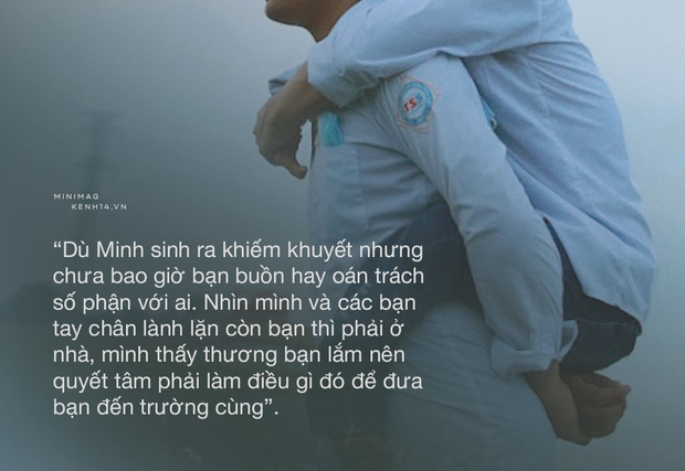 Hành trình 10 năm cõng bạn khuyết tật đến trường: “Dù cõng bạn cả đời, mình cũng sẵn sàng” - Ảnh 5.