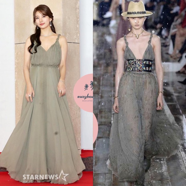 Suzy chuyên môn diện đồ kín hơn mẫu hãng, hở chỗ nào che tiệt chỗ đó nhưng lại sang xịn hút mắt hơn mới tài  - Ảnh 3.