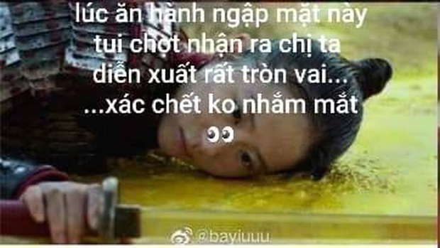 Netizen hùa nhau chế ảnh diễn xuất của Lưu Diệc Phi ở Mulan: Bất biến toàn tập, tỷ chết tâm rồi mấy em ơi! - Ảnh 11.