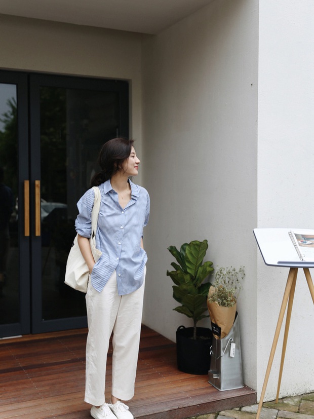 Các quý cô châu Á đồng loạt tẩy chay quần ôm, chỉ diện quần ống rộng với cả chục cách phối đồ đi làm đẹp hết nấc - Ảnh 9.