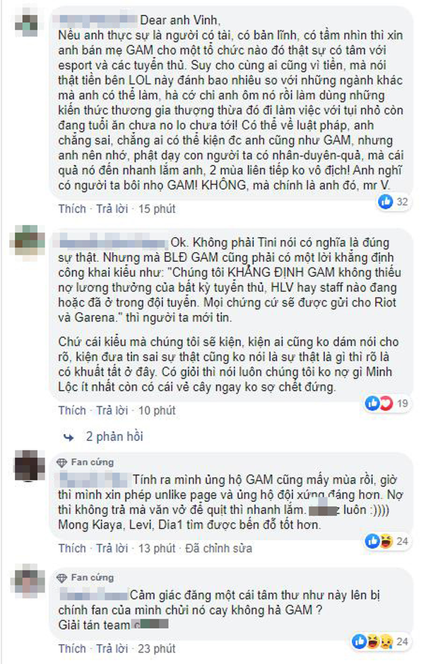 CEO GAM Esports đăng tâm thư sẽ kiện lên Riot Games, nhưng cộng đồng fan GAM lại thêm phần phẫn nộ - Ảnh 2.