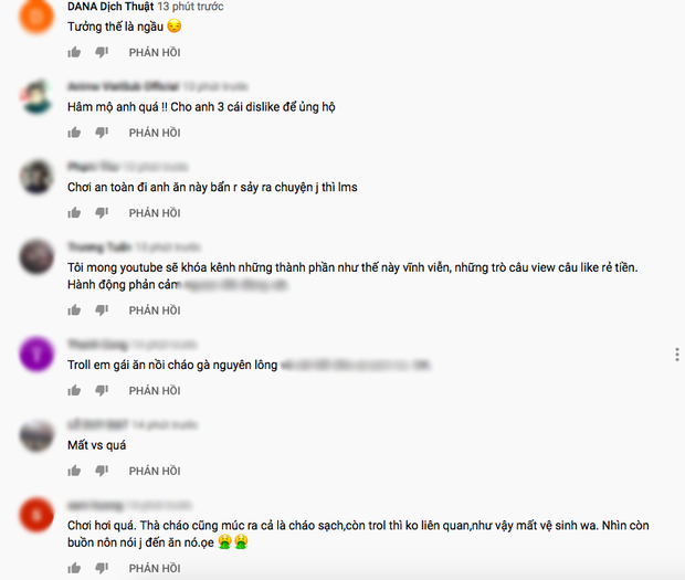 Giữa “cơn mưa” chỉ trích, Hưng Vlog mở lại bình luận clip nấu cháo gà nguyên lông: Dân mạng yêu cầu xoá kênh - Ảnh 4.