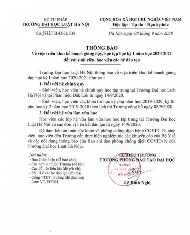 Cập nhật 9/9: Hàng loạt trường Đại học chốt thời gian cho sinh viên quay lại tập trung học trong tháng 9 - Ảnh 1.
