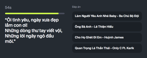 Nghỉ trưa rảnh tay chơi game hot nhất ngày: Nhạc lên là hát nhưng bạn có phải vị thánh nhạc Việt? - Ảnh 3. Nghỉ trưa rảnh tay chơi game hot nhất ngày: Nhạc lên là hát nhưng bạn có phải vị thánh nhạc Việt? - Ảnh 3.