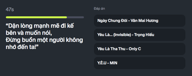 Nghỉ trưa rảnh tay chơi game hot nhất ngày: Nhạc lên là hát nhưng bạn có phải vị thánh nhạc Việt? - Ảnh 4. Nghỉ trưa rảnh tay chơi game hot nhất ngày: Nhạc lên là hát nhưng bạn có phải vị thánh nhạc Việt? - Ảnh 4.