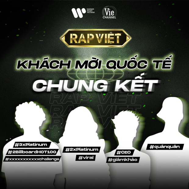 Lộ danh tính khớp đến 99% của 4 khách mời quốc tế đêm Chung kết Rap Việt? - Ảnh 1.