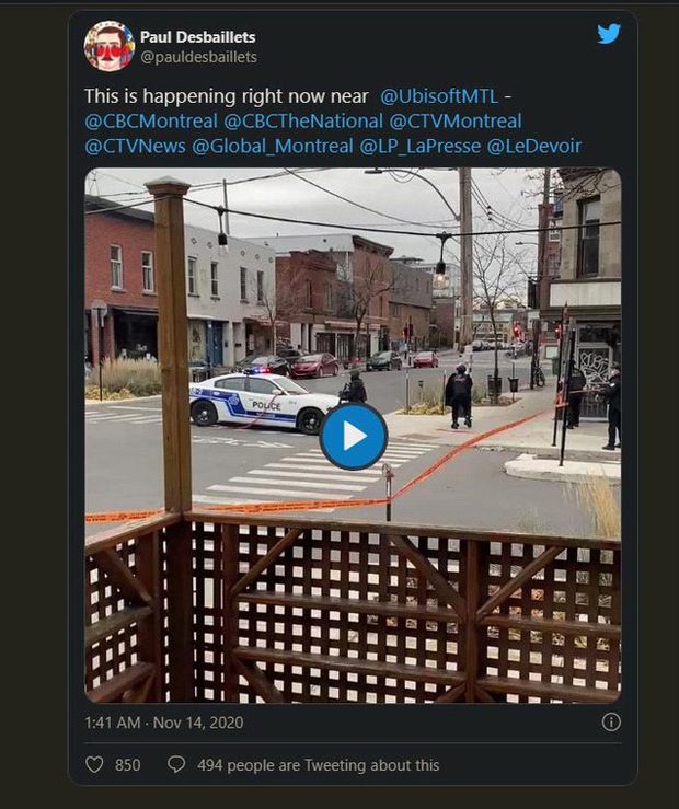 Armed police storm Ubisoft office in Montreal after hostage hoax