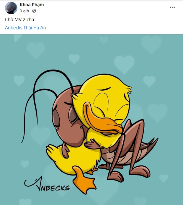Bức vẽ chú dế và chú vịt ôm nhau đồng loạt được Dế Choắt và Karik chia sẻ quá đỗi dễ thương, đọc thêm dòng chú thích lại thêm ấm lòng - Ảnh 4.