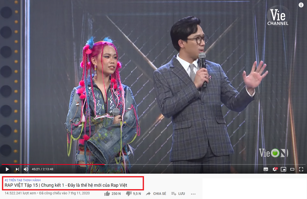 Rap Việt chiếm đến 4 vị trí trong top 5 trending YouTube nhưng lại không có Quán quân Dế Choắt - Ảnh 3. Rap Việt chiếm đến 4 vị trí trong top 5 trending YouTube nhưng lại không có Quán quân Dế Choắt - Ảnh 3.