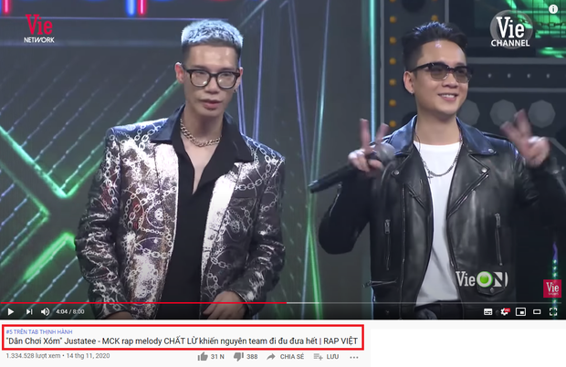Rap Việt chiếm đến 4 vị trí trong top 5 trending YouTube nhưng lại không có Quán quân Dế Choắt - Ảnh 5. Rap Việt chiếm đến 4 vị trí trong top 5 trending YouTube nhưng lại không có Quán quân Dế Choắt - Ảnh 5.