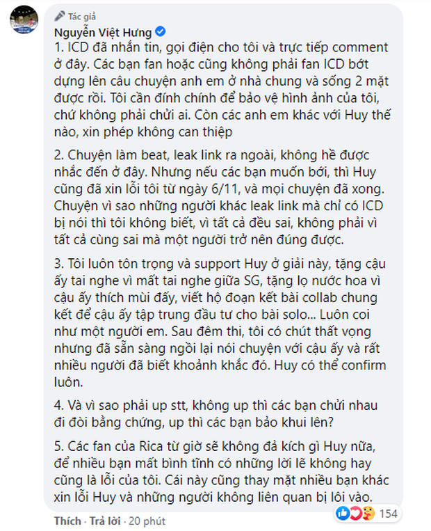 Biến căng: Vừa đăng quang King Of Rap, ICD đã bị Rica lẫn Chị Cả tố cáo sống hai mặt, đặt điều với người hâm mộ? - Ảnh 6.