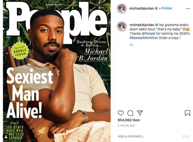 Michael B. Jordan được chọn là Người đàn ông quyến rũ nhất 2020, fan hè nhau ôn lại cảnh lột áo nóng bỏng ở Black Panther - Ảnh 1.