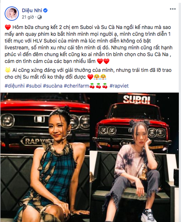 Có nữ nghệ sĩ ngồi ngay cạnh Suboi tại gala Rap Việt nhưng không được lên sóng, thậm chí có cả tiết mục kết hợp? - Ảnh 3. Có nữ nghệ sĩ ngồi ngay cạnh Suboi tại gala Rap Việt nhưng không được lên sóng, thậm chí có cả tiết mục kết hợp? - Ảnh 3.