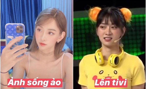 Đọ nhẹ ảnh sống ảo và lúc lên tivi của Lê Bống - hot TikToker đang gây tranh cãi - Ảnh 1. Đọ nhẹ ảnh sống ảo và lúc lên tivi của Lê Bống - hot TikToker đang gây tranh cãi - Ảnh 1.
