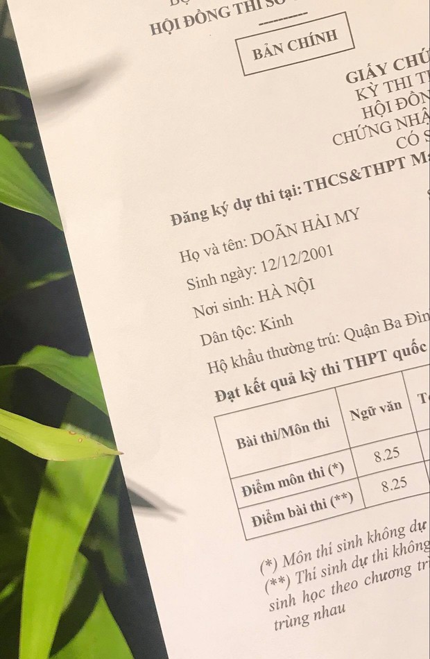 Người tình tin đồn của Văn Hậu trượt Hoa Hậu nhưng lại khiến dân tình xuýt xoa với bảng điểm thời đi học - Ảnh 3. Người tình tin đồn của Văn Hậu trượt Hoa Hậu nhưng lại khiến dân tình xuýt xoa với bảng điểm thời đi học - Ảnh 3.