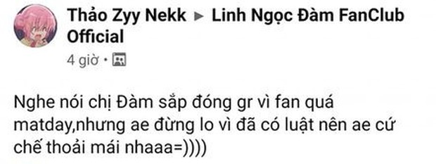 Bị fan cứng cà khịa quá nhiều, Linh Ngọc Đàm giận dỗi đòi đóng group hơn 50 nghìn thành viên - Ảnh 7.