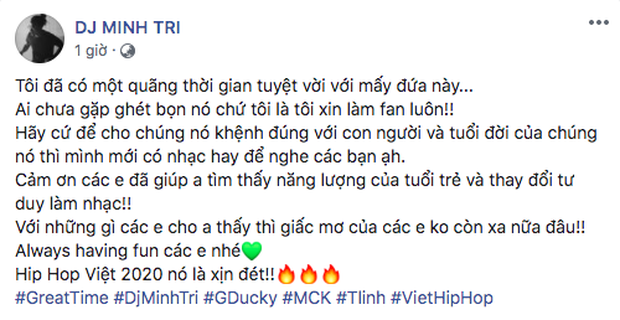 DJ sành sỏi trong nghề chia sẻ về GDucky - MCK - Tlinh: Hãy để cho chúng nó khệnh đúng với con người và tuổi đời - Ảnh 2.