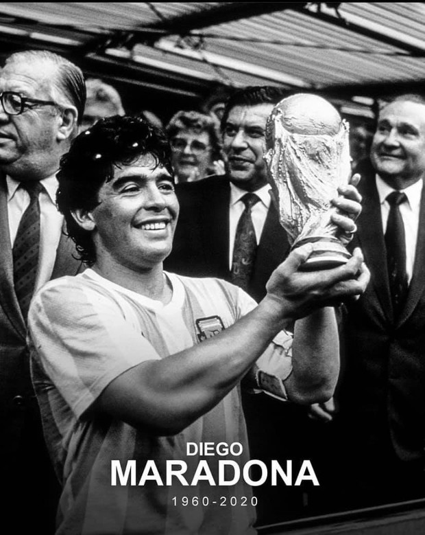 Mạng xã hội Twitter, Facebook ngập tràn hashtag thương tiếc cho sự ra đi của danh thủ người Argentina - Diego #Maradona - Ảnh 1.