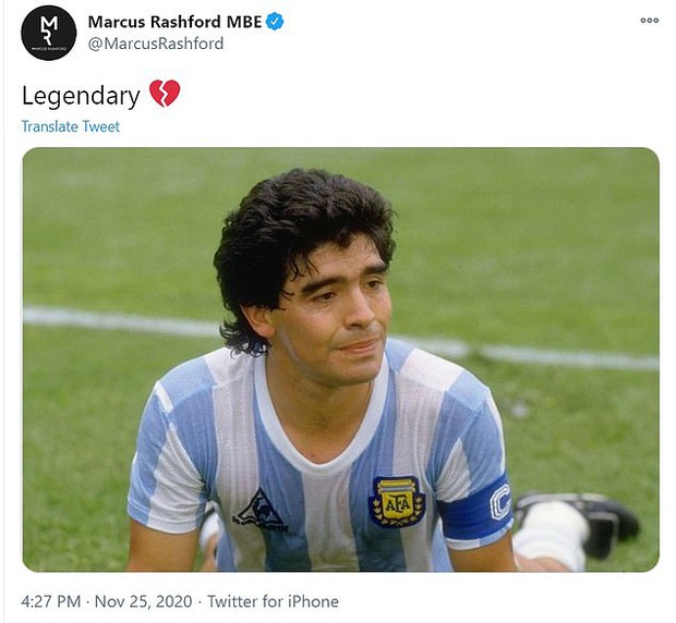 Các siêu sao thế giới tiếc thương huyền thoại Maradona: Vua bóng đá Pele muốn sau này được chơi bóng cùng Cậu bé vàng trên thiên đàng - Ảnh 7.