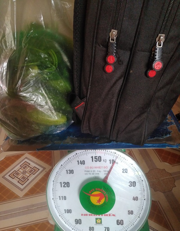 Sinh viên mang balo với túi rau lên thành phố, nhìn xuống dưới ai cũng cay mắt: Chỉ có cha mẹ mới xót con như vậy! - Ảnh 1.