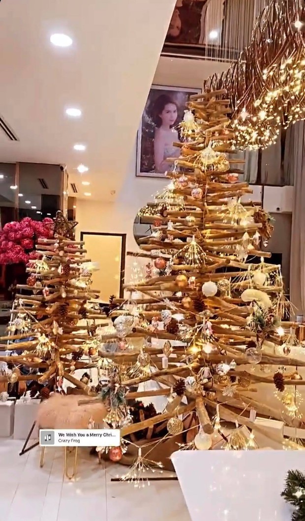 Căn biệt thự 40 tỷ của Ngọc Trinh “lên đồ” đón Giáng Sinh: Choáng ngợp như cung điện, mọi thứ đều dát vàng - Ảnh 3. Căn biệt thự 40 tỷ của Ngọc Trinh “lên đồ” đón Giáng Sinh: Choáng ngợp như cung điện, mọi thứ đều dát vàng - Ảnh 3.