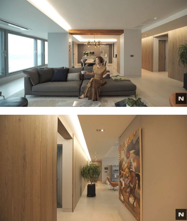 Mẹ Kim Tan Kim Sung Ryung khoe căn hộ cao cấp: View sông Hàn đẹp ngất ngây, bàn ăn khổng lồ khiến khách mời rớt hàm vì kinh ngạc - Ảnh 3.