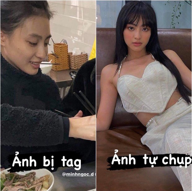Dương Minh Ngọc và Louiis Hà bất ngờ nhận ảnh bị tag, có hay không việc thần thái giảm sút so với ảnh tự đăng - Ảnh 2.