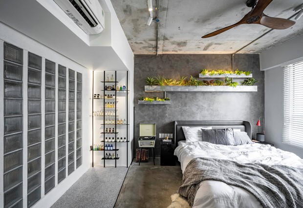 Mạnh tay đập bỏ hết tường và trần nhà, chàng trai Sài Gòn có ngay căn hộ studio cực ấn tượng, không gian mở được tận dụng tối đa - Ảnh 6.