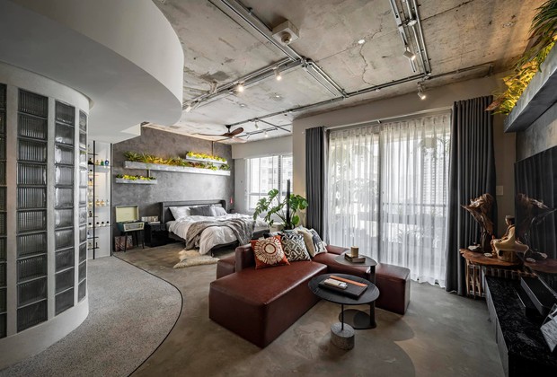 Mạnh tay đập bỏ hết tường và trần nhà, chàng trai Sài Gòn có ngay căn hộ studio cực ấn tượng, không gian mở được tận dụng tối đa - Ảnh 9.