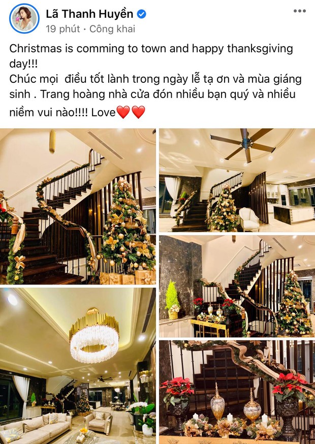Dàn sao Vbiz rộn ràng đón lễ Tạ ơn - Giáng sinh, choáng nhất Ngọc Trinh, Phạm Hương và Lã Thanh Huyền trang hoàng nhà lồng lộn - Ảnh 13. Dàn sao Vbiz rộn ràng đón lễ Tạ ơn - Giáng sinh, choáng nhất Ngọc Trinh, Phạm Hương và Lã Thanh Huyền trang hoàng nhà lồng lộn - Ảnh 13.