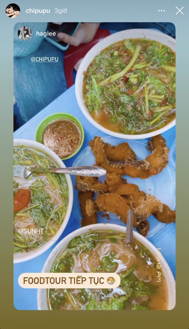 Bắt quả tang Chi Pu check in ở hàng bún cá chửi tại Hà Nội: đúng là đồ ăn ngon thì chẳng ai có thể chối từ! - Ảnh 1.