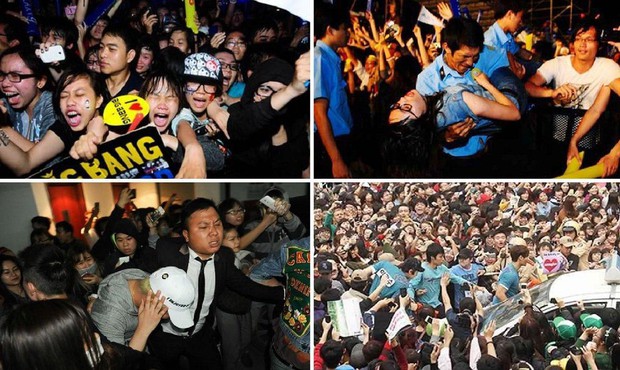 Nhìn Hoa hậu Đỗ Thị Hà về làng mà tưởng biển fan đón idol Kpop: Bà con vây kín cả khu vực, các bác gái lên đồ như đồng phục fandom - Ảnh 7.