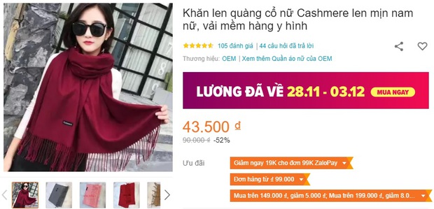 5 mẫu khăn len từ 39k bán chạy nhất kèm cả review xịn cho bạn  - Ảnh 10.