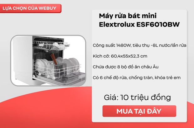 Mạnh dạn chi gần 13 triệu mua máy rửa bát, sau 1 năm dùng tôi hoàn toàn không thấy “xót ví” nữa - Ảnh 8. Mạnh dạn chi gần 13 triệu mua máy rửa bát, sau 1 năm dùng tôi hoàn toàn không thấy “xót ví” nữa - Ảnh 8.