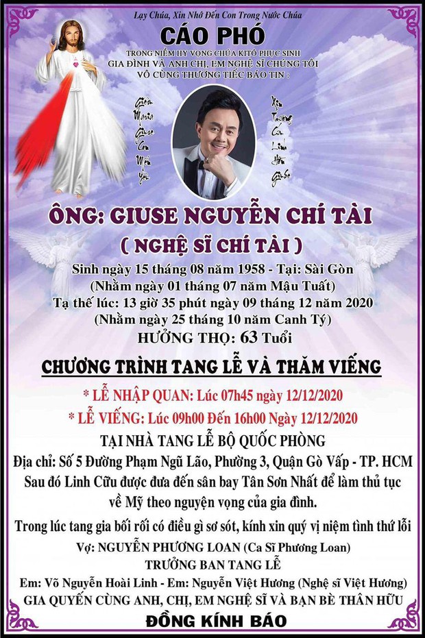 Trước ngày tổ chức tang lễ cố NS Chí Tài, NS Hoài Linh đột ngột thông báo có thay đổi quan trọng - Ảnh 3. Trước ngày tổ chức tang lễ cố NS Chí Tài, NS Hoài Linh đột ngột thông báo có thay đổi quan trọng - Ảnh 3.